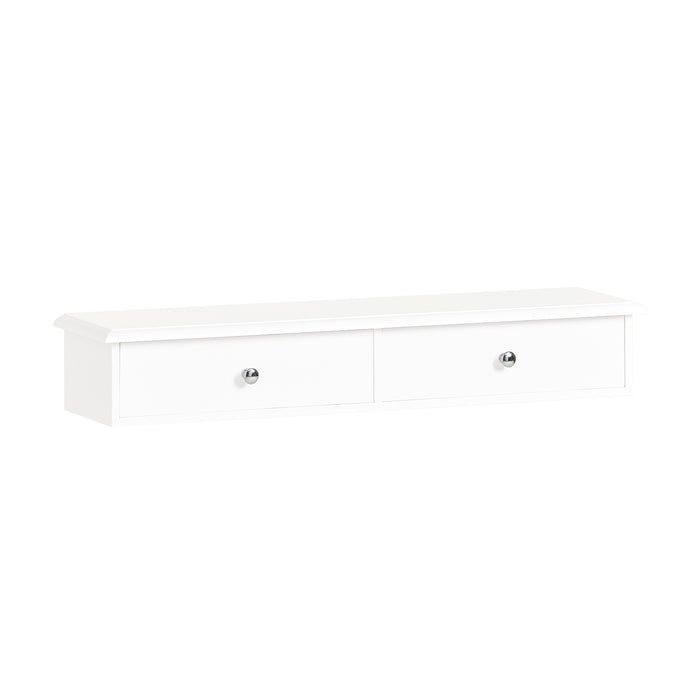 SoBuy FRG43-W Mensola con cassetti, Libreria, porta gioielli a chiavi,bianco