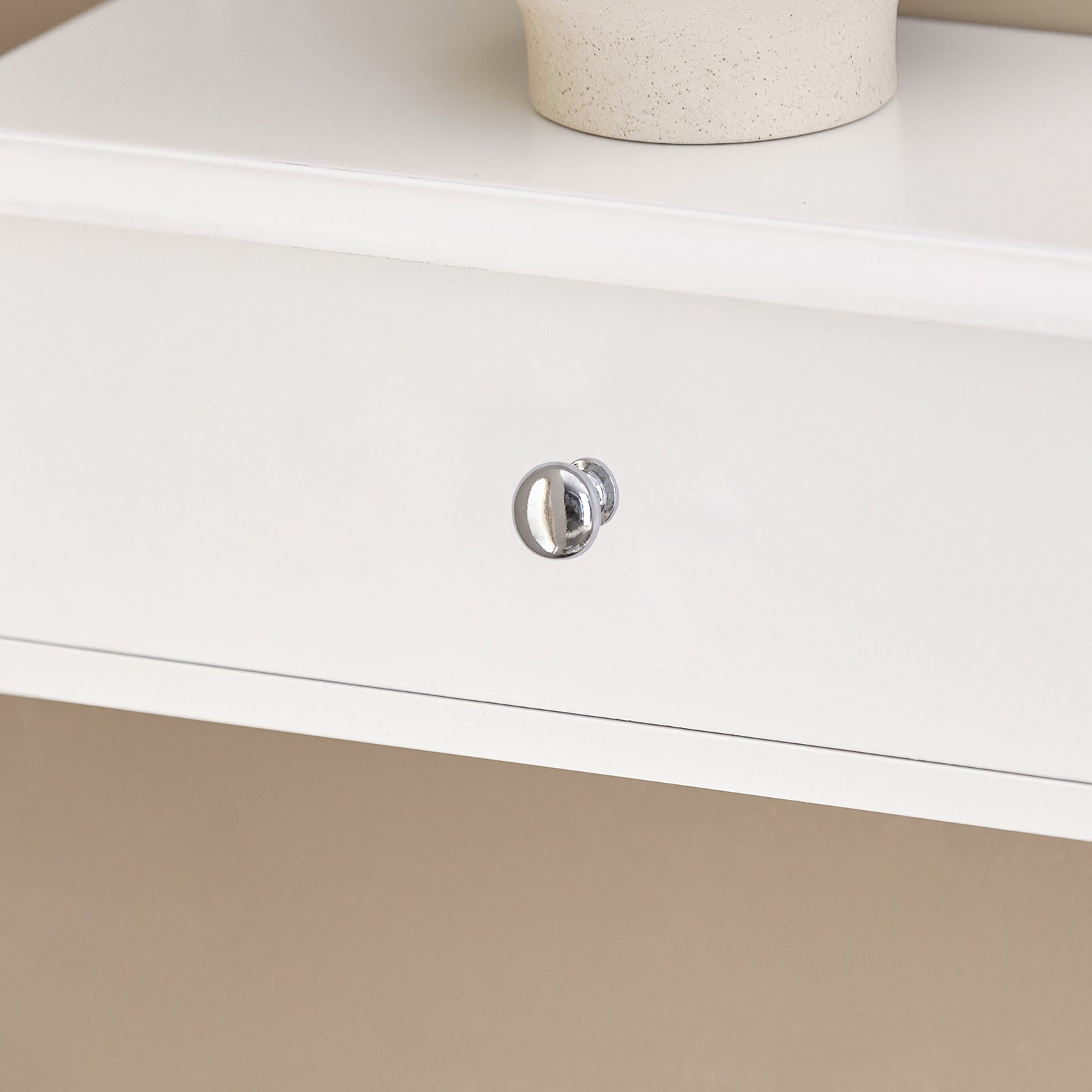 SoBuy FRG43-W Mensola con cassetti, Libreria, porta gioielli a chiavi,bianco