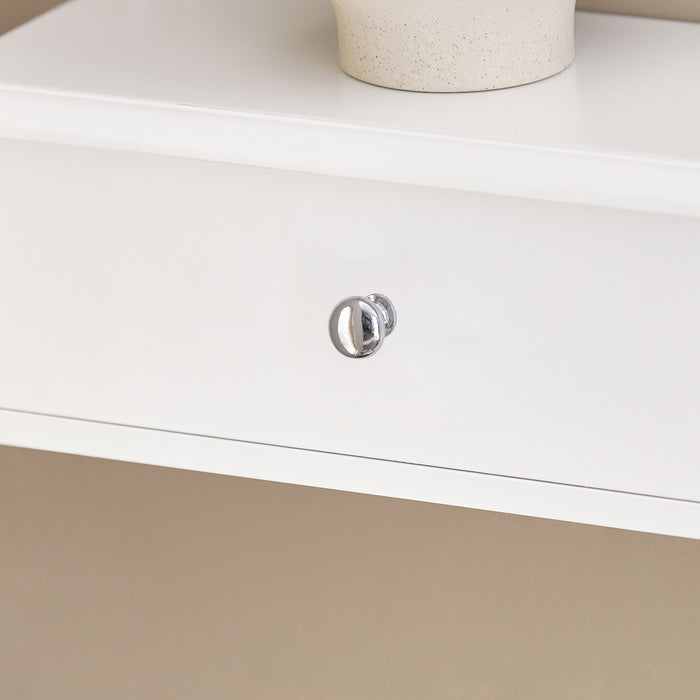 SoBuy FRG43-W Mensola con cassetti, Libreria, porta gioielli a chiavi,bianco