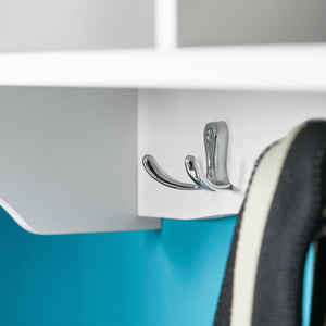 Portachiavi da parete Appendichiavi Appendiabiti Mensola da bagno L60cm Bianco FRG48-W