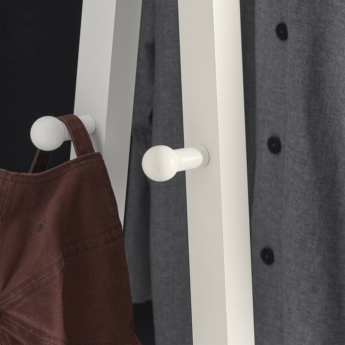 SoBuy guardaroba, appendiabiti con due ripiani colore: bianco FRG59-W,IT