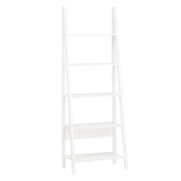  scaffale a scala moderno con cinque ripiani. colore: bianco FRG61-W,IT