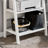  scaffale a scala moderno con cinque ripiani. colore: bianco FRG61-W,IT