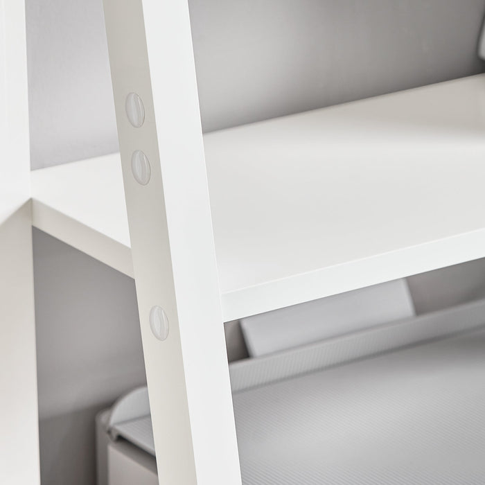  scaffale a scala moderno con cinque ripiani. colore: bianco FRG61-W,IT