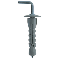 Fissaggio universale lastre gancio medio nylon sbn 9/2 Ø9 mm x 43 mm 200 pezzi