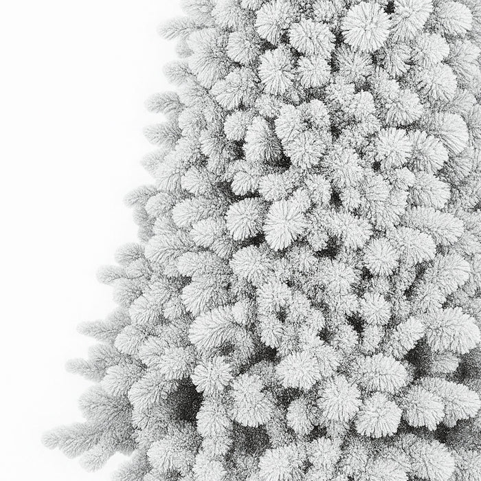 Shinny - Albero di Natale Innevato in PE, PVC e PP Ø145x270H cm, 2507 Punte