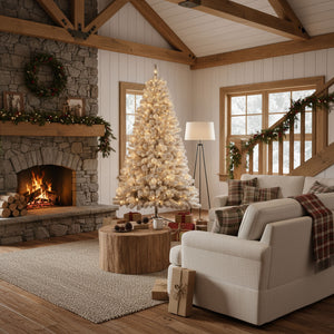 Shinny - Albero di Natale Innevato in PE, PVC e PP Ø145x270H cm, 2507 Punte