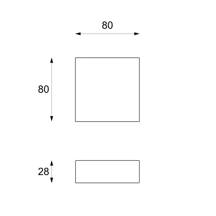 Tavolino da salotto Obsydian - cm 80 X 80 H. 28 | Duzzle