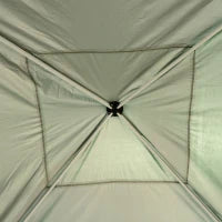 Gazebo Struttura in Acciaio Pieghevole Rivestimento Tessuto Oxford Verde 3x3m