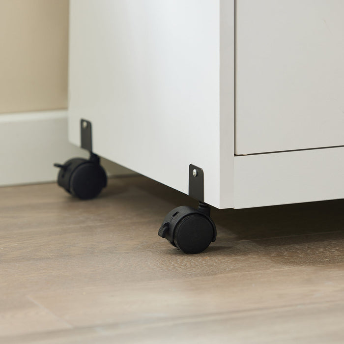 Mobile microonde Credenza cucina con route, bianco, FSB12-W