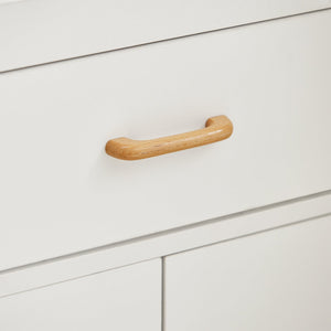 Mobile microonde Credenza cucina con route, bianco, FSB12-W