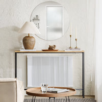 Tavolo da Consolle Vintage Tavolo da Ingresso Tavolo per Divano salvaspazio L120*P20*A80 cm Naturale FSB19-L-E