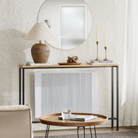 Tavolo da Consolle Vintage Tavolo da Ingresso Tavolo per Divano salvaspazio L120*P20*A80 cm Naturale FSB19-L-E