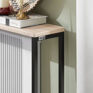 Tavolo da Consolle Vintage Tavolo da Ingresso Tavolo per Divano salvaspazio L120*P20*A80 cm Beige FSB19-XL-Z