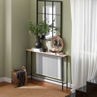 Tavolo da Consolle Vintage Tavolo da Ingresso Tavolo per Divano salvaspazio L120*P20*A80 cm Beige FSB19-XL-Z