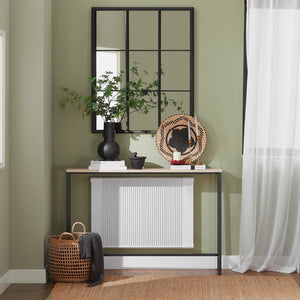 Tavolo da Consolle Vintage Tavolo da Ingresso Tavolo per Divano salvaspazio L120*P20*A80 cm Beige FSB19-XL-Z