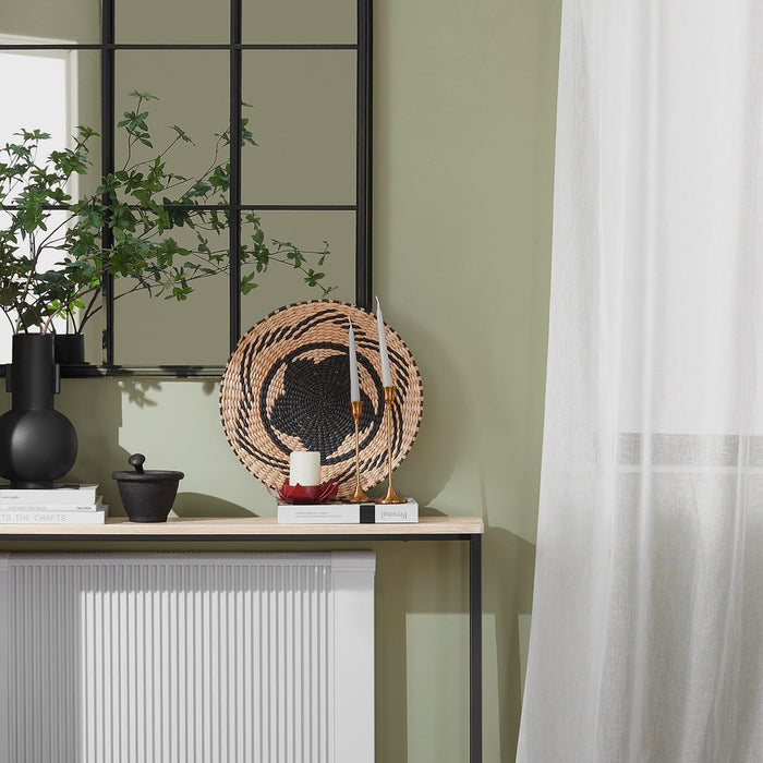 Tavolo da Consolle Vintage Tavolo da Ingresso Tavolo per Divano salvaspazio L120*P20*A80 cm Beige FSB19-XL-Z