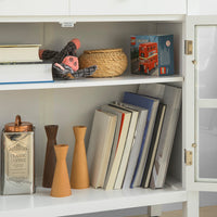 Credenza Cucina Vetrina Soggiorno Cantinetta Bianca L80*P34*A80 cm FSB23-W