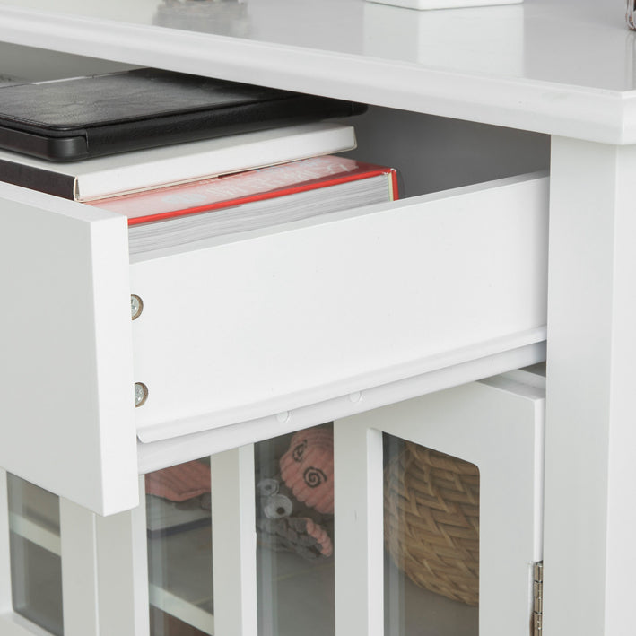 Credenza Cucina Vetrina Soggiorno Cantinetta Bianca L80*P34*A80 cm FSB23-W