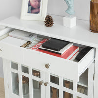 Credenza Cucina Vetrina Soggiorno Cantinetta Bianca L80*P34*A80 cm FSB23-W