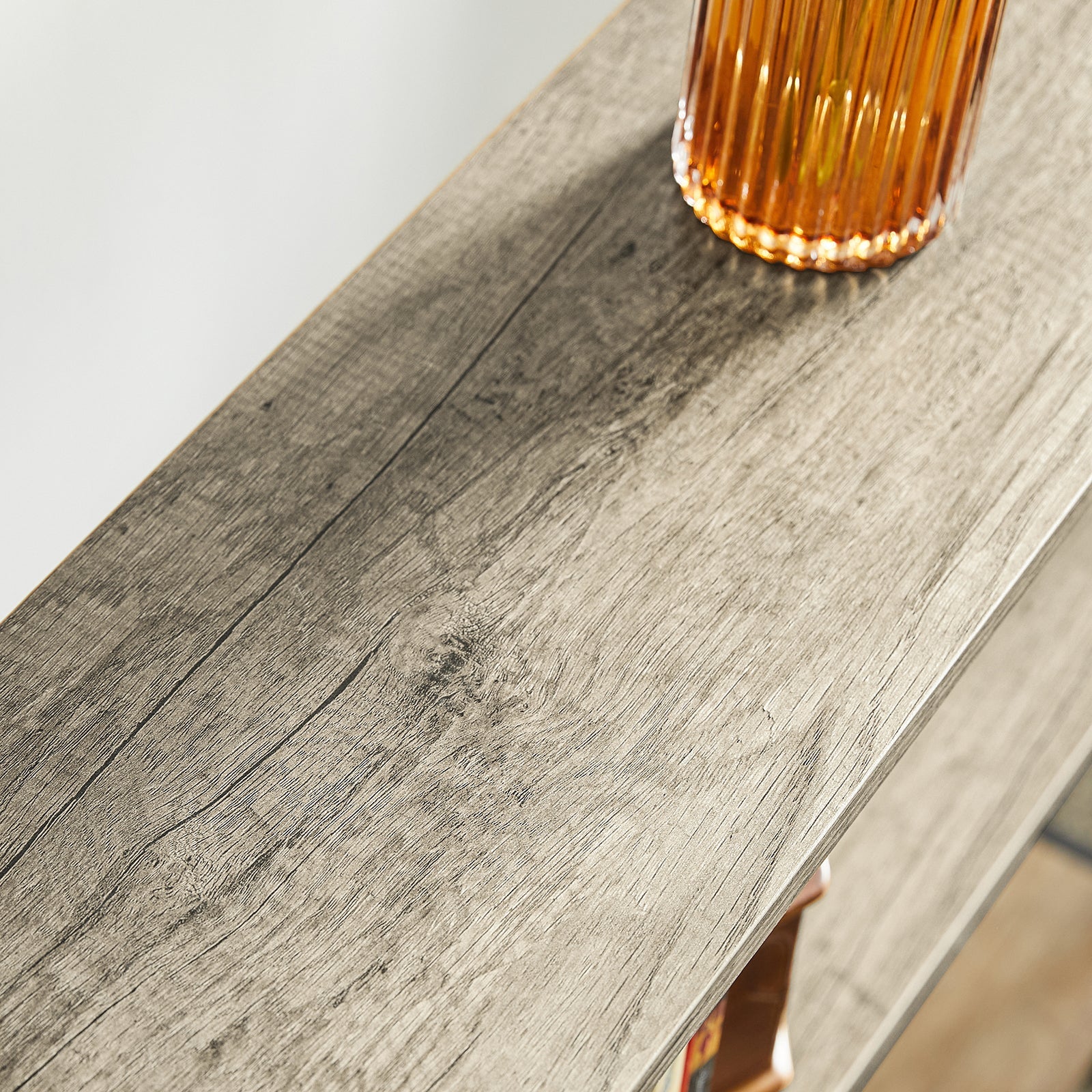 Tavolo da Consolle Vintage Tavolo da Ingresso Tavolo per Divano salvaspazio Consolle 3 Ripiani FSB49-PZ