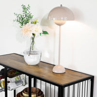 Consolle da Cucina Consolle Tavolo da ingresso Tavolino laterale con 3 ripiani, 1 cassetto, 1 portabottiglie e 2 portabibite stile industriale L100xP33xA95 cm, FSB56-F