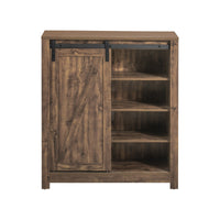 Credenza con anta scorrevole, Scarpiera con porta fienile, Mobile da ingresso, Armadio multifunzionale, FSB59-N