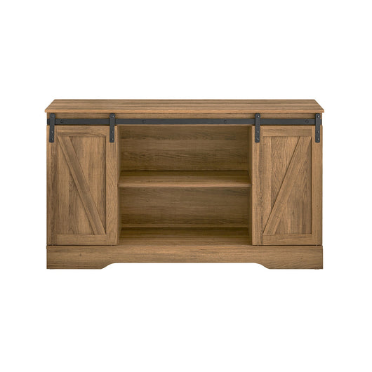 Credenza con ante scorrevoli, Mobile da ingresso, Scarpiera, Armadietto multifunzionale Noce FSB60-BR SoBuy