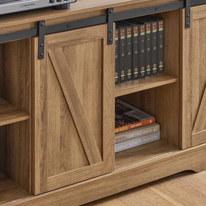 Credenza con ante scorrevoli, Mobile da ingresso, Scarpiera, Armadietto multifunzionale Noce FSB60-BR SoBuy