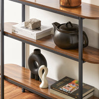 Tavolo Consolle da ingresso Tavolino stretto Tavolo decorativo Marrone 110x25x86cm FSB67-WS SoBuy