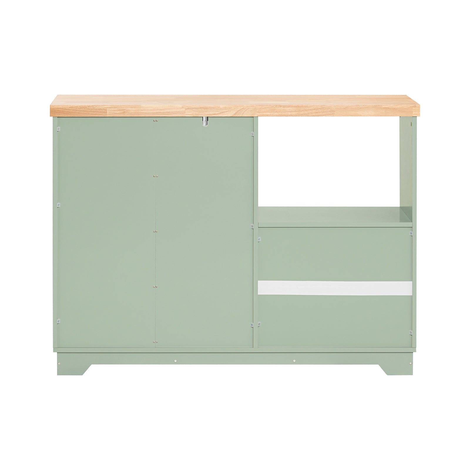 Credenza buffet con 2 ante in vetro Mobile da cucina Mobile microonde 120x40x90cm Verde FSB81-GR SoBuy
