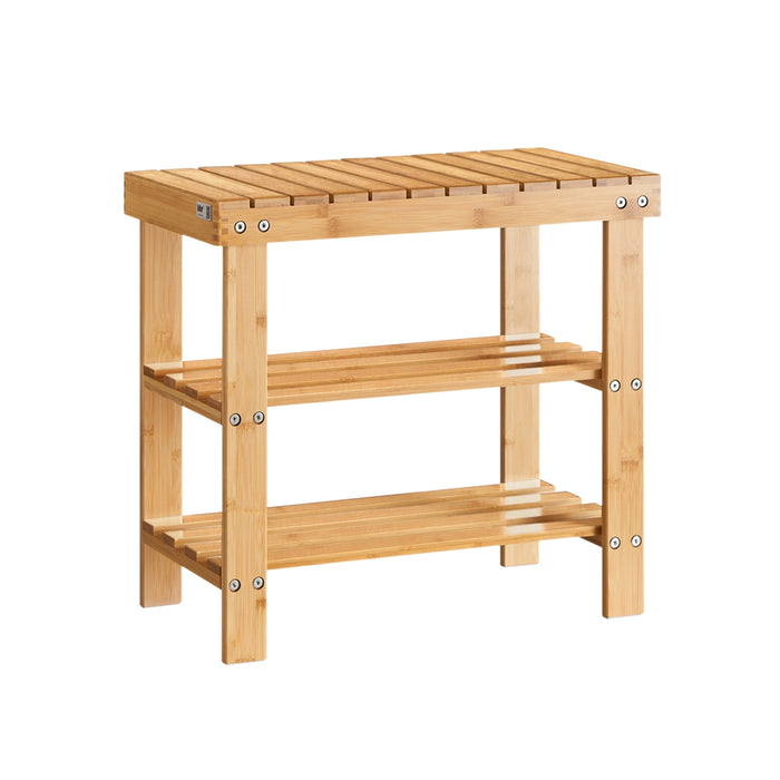 Portascarpe, scarpiera da ingresso, bambù, ,Anti-scivolo,FSR02-K-N, IT