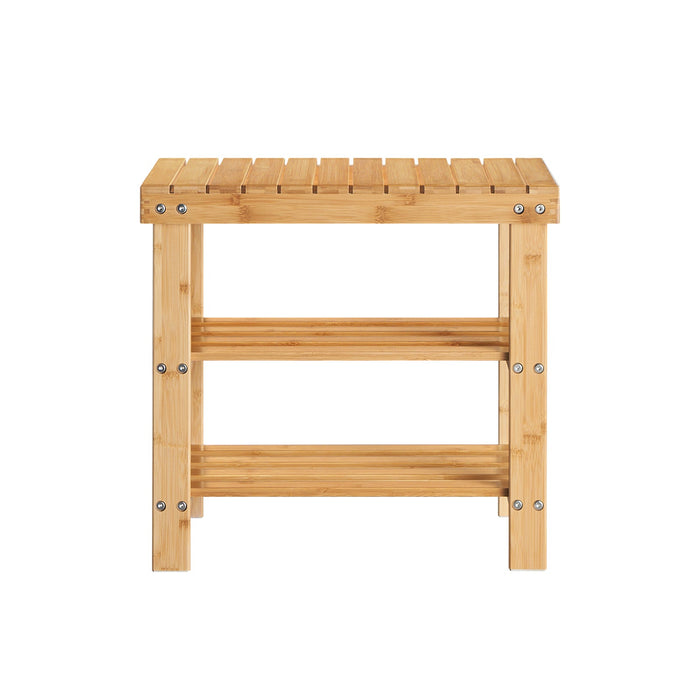 Portascarpe, scarpiera da ingresso, bambù, ,Anti-scivolo,FSR02-K-N, IT