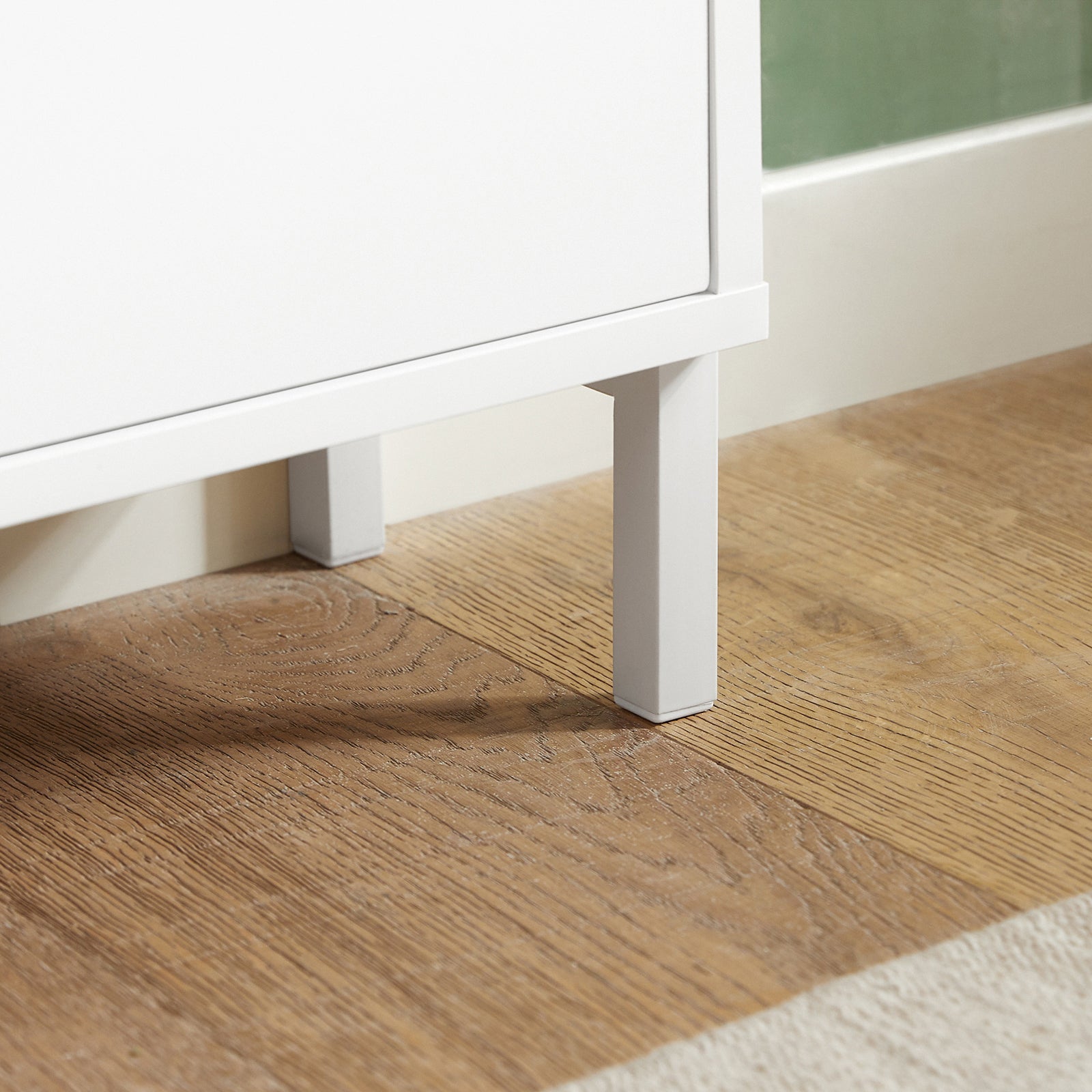 Scarpiera Slim da Ingresso con 4 ante e 4 scomparti Salvaspazio 100x19x91 cm Bianco FSR100-W