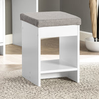 Scarpiera ribaltabile con 3 ribalte Scarpiera con 6 ripiani Scarpiera con sedia Mobile Ingresso 95x30x113 cm FSR107-W