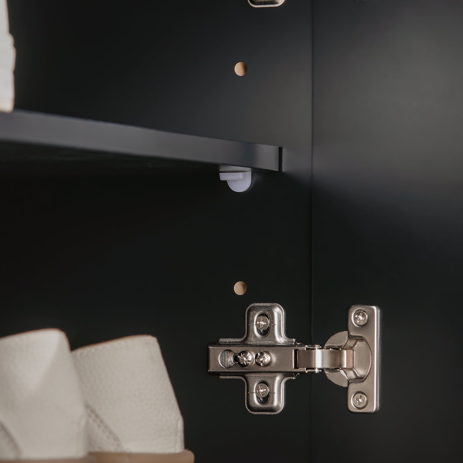 Panca Scarpiera Ingresso Con Seduta, Cassapanca Contenitore Con 2 Ante, 90x34x46cm FSR117-SCH