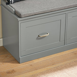 Scarpiera con seduta Panca con vano portaoggetti Panca per ingresso Scarpiera cassettiera 98x37x49cm FSR131-HG