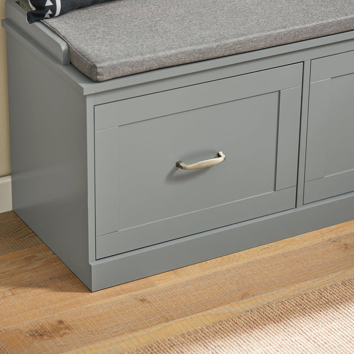 Scarpiera con seduta Panca con vano portaoggetti Panca per ingresso Scarpiera cassettiera 98x37x49cm FSR131-HG