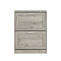 Scarpiera ribaltabile Scarpiera a 2 ribalte Portascarpe salvaspazio Slim, 60x23x79cm Grigio FSR137-HG SoBuy