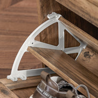 Scarpiera Ribaltabile Scarpiera A 3 Ribalte Portascarpe Salvaspazio Slim, 60x23x115cm, Noce, FSR137-L-F SoBuy