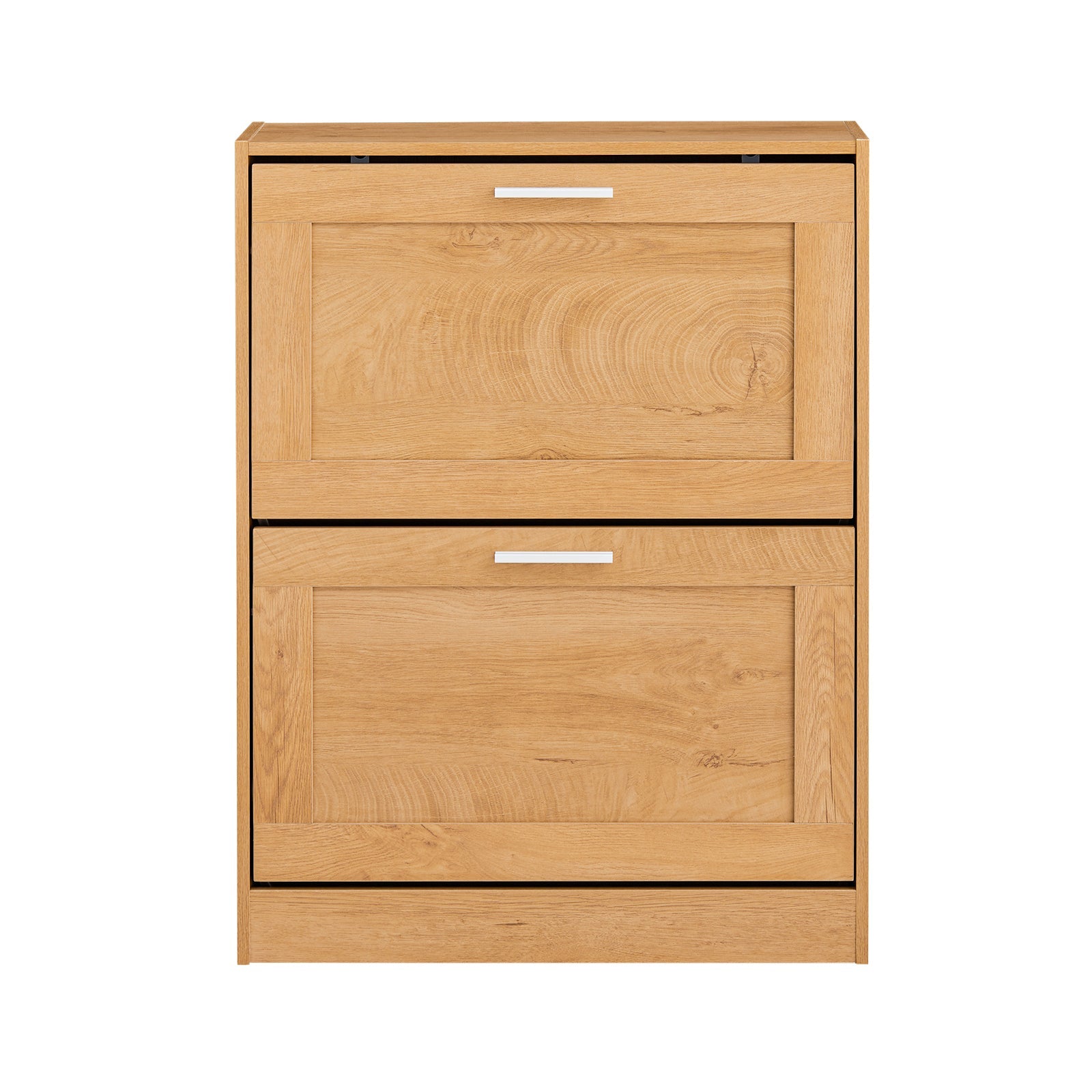 Scarpiera ribaltabile Scarpiera a 2 ribalte Portascarpe salvaspazio Slim, 60x23x79cm Naturale FSR137-N SoBuy