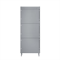 Scarpiera Con Ribalte Scarpiera Con Ripiani Scarpiera Portascarpe Salvaspazio 3 ante Grigio L50xP19xA129cm FSR151-H-HG