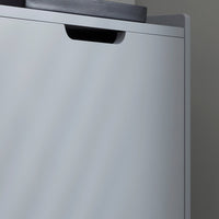 Scarpiera Con Ribalte Scarpiera Con Ripiani Scarpiera Portascarpe Salvaspazio 3 ante Grigio L50xP19xA129cm FSR151-H-HG