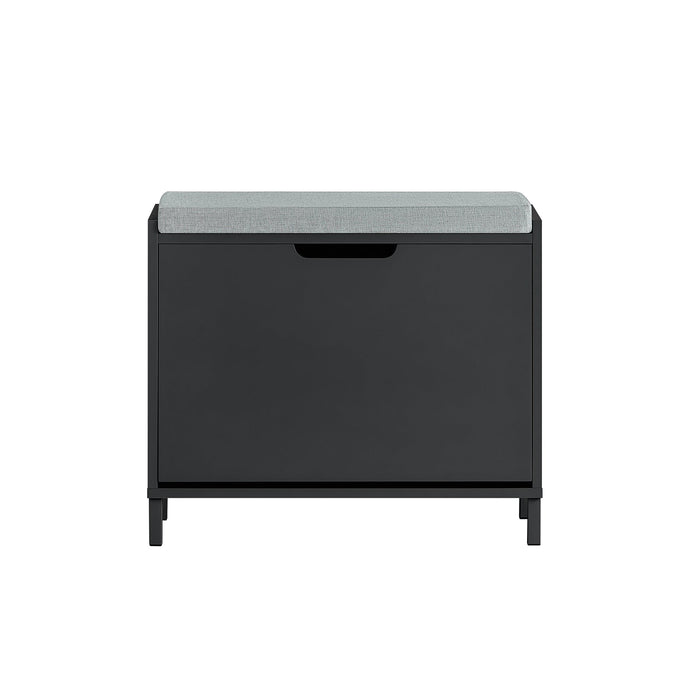 Scarpiera con 1 ribalte Scarpiera con 2 ripiani Scarpiera Portascarpe salvaspazio Regolabili Nero L60xP24xA52 cm FSR151-K-SCH