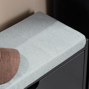 Scarpiera con 1 ribalte Scarpiera con 2 ripiani Scarpiera Portascarpe salvaspazio Regolabili Nero L60xP24xA52 cm FSR151-K-SCH