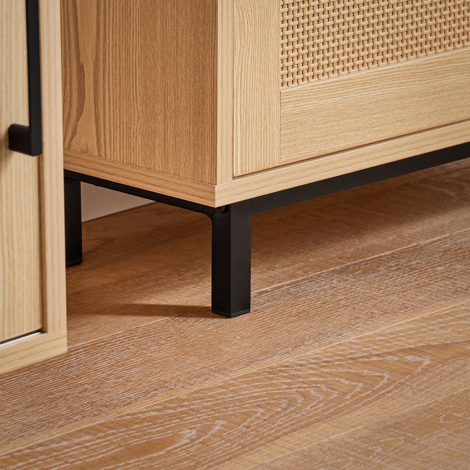 Scarpiera Da Ingresso Con 3 Ante E 6 Ripiani Naturale 60x23.8x127cm FSR155-N