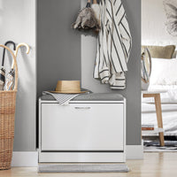 Scarpiera Panca Scarpiera Portascarpe Con Seduta Grigio Profondità30cm FSR16-HG