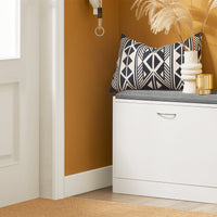 Scarpiera Panca Scarpiera Portascarpe Con Seduta Bianco Profondità24cm FSR16-K-W