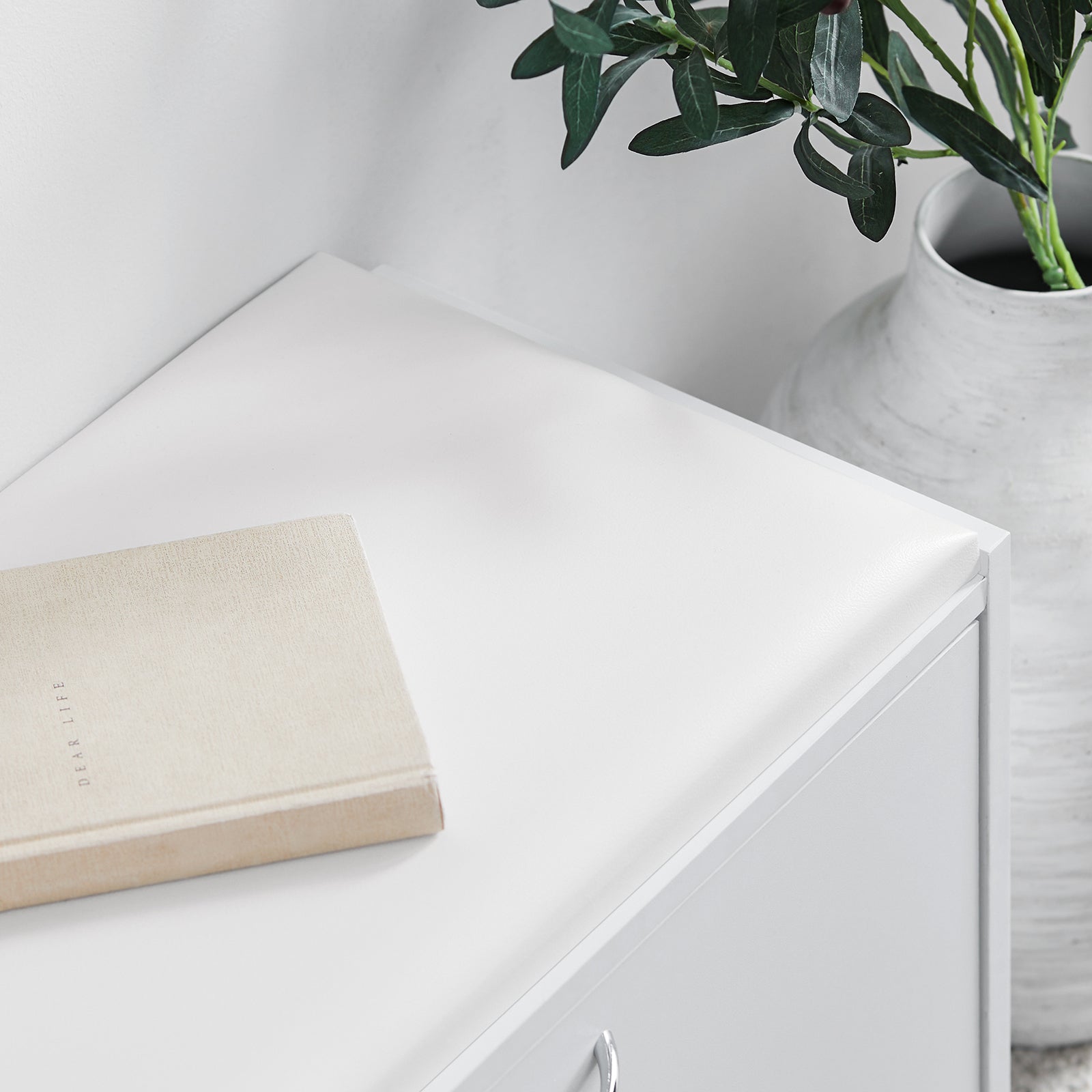 Scarpiera Panca Scarpiera Portascarpe Con Seduta Bianco Profondità30cm FSR16-W