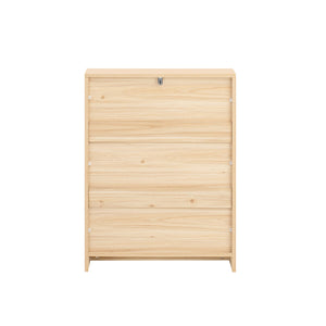 Scarpiera Slim Da Ingresso Con 2 Ante E 2 Ripiani Naturale 60x24x80cm FSR160-N